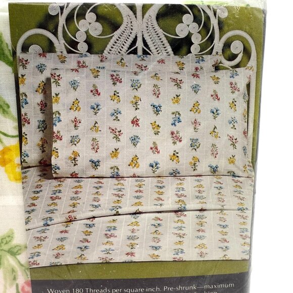 Sears Window Box King Pillowcases New Vintage Floral Percale Perma-Prest 2pk - Picture 6 of 7